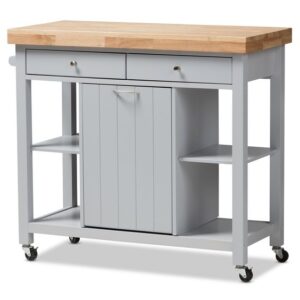 Hayward Kitchen Cart - Light Grey