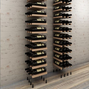 Industrial Tall Black Bar Wine Rack Cabinet with Glass Holder Wood  Home Bar Cabinet - Kitchen & Dining Furniture - Homary US